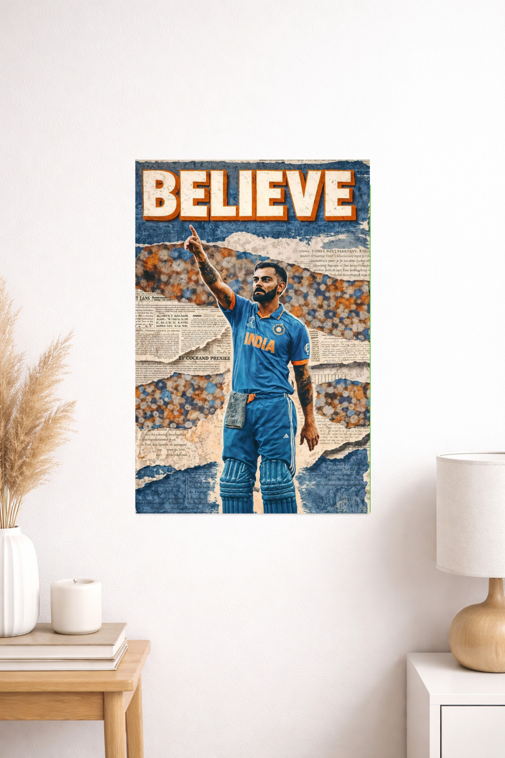 Virat Kohli Believe Poster | Inkzy