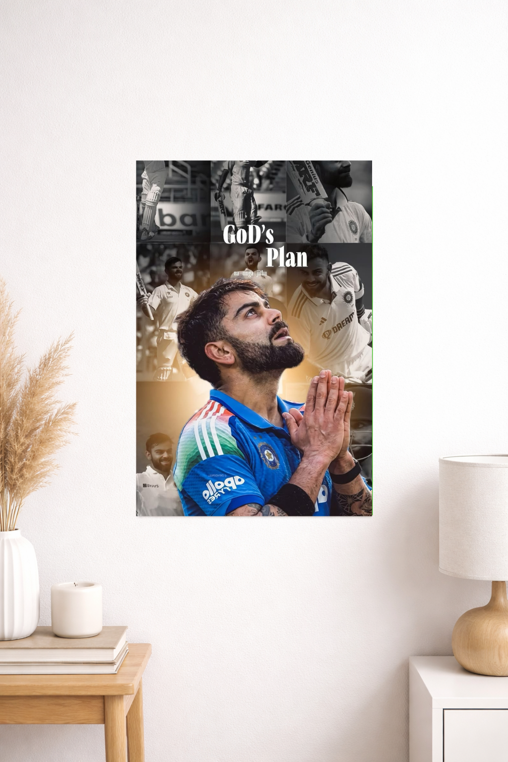 Virat Kohli God’s Plan Poster | Inkzy