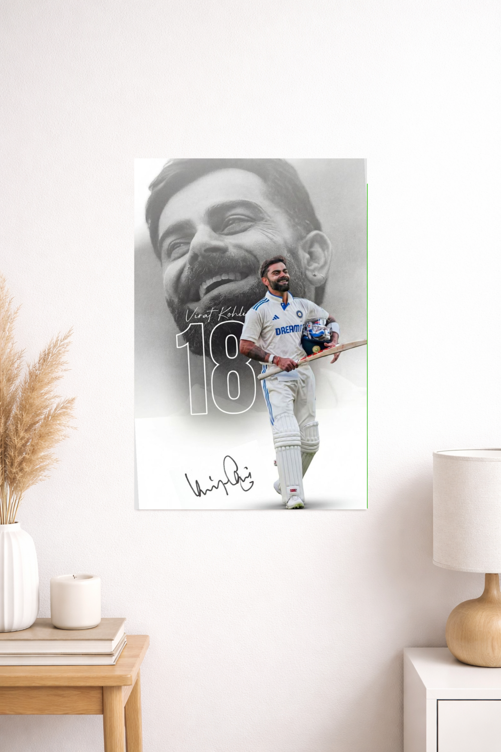 Virat Kohli Minimal Aesthetic Poster | Inkzy