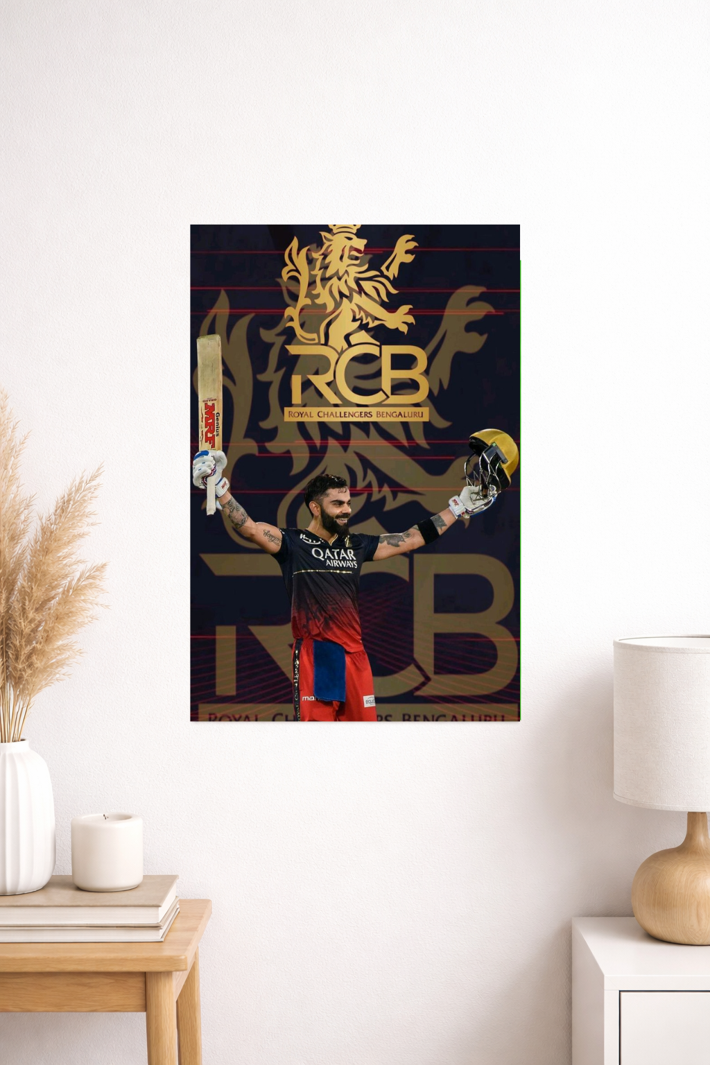 Virat Kohli RCB Celebration Poster | Cricket Fan Wall | Inkzy