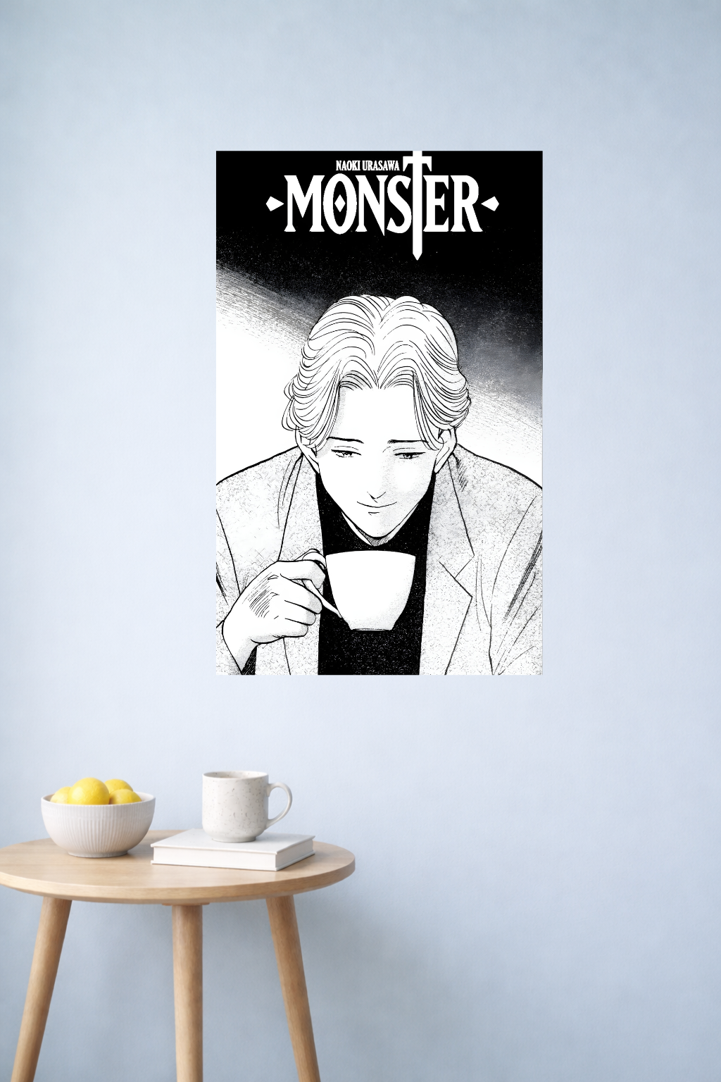 Monster Johan Stillness Poster | Psychological Thriller Minimal Scene | Inkzy