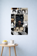 Monster Fractured Stories Poster | Dark Anime Character Collage | Inkzy